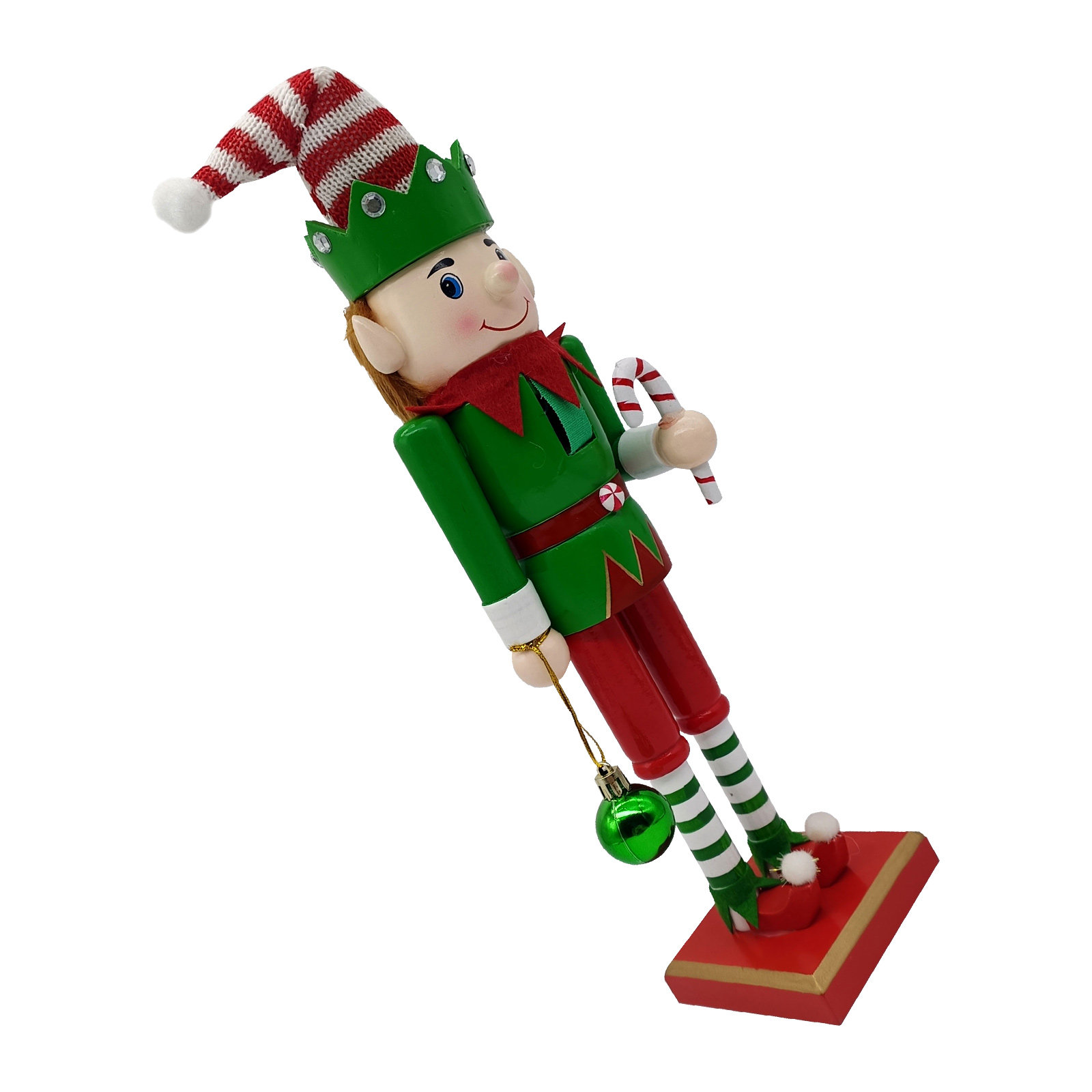 Nutcracker Figurine - Christmas Wooden Nutcracker Soldier Elf Decorative