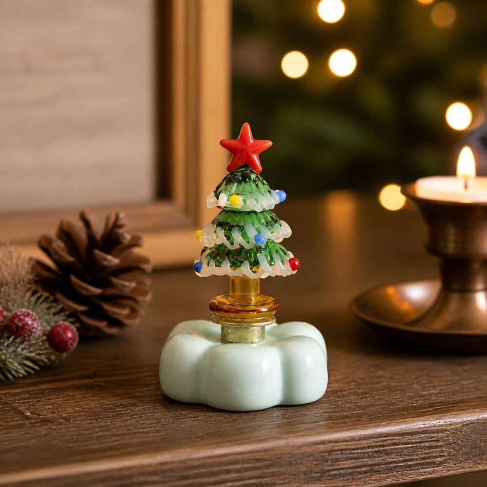 Solid Glass Glass Christmas Tr - Star Tree Topper recension och pris
