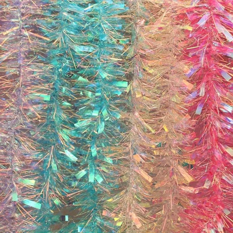 Light Green Iridescent Hologra - Tinsel Garland Decoration recension och pris