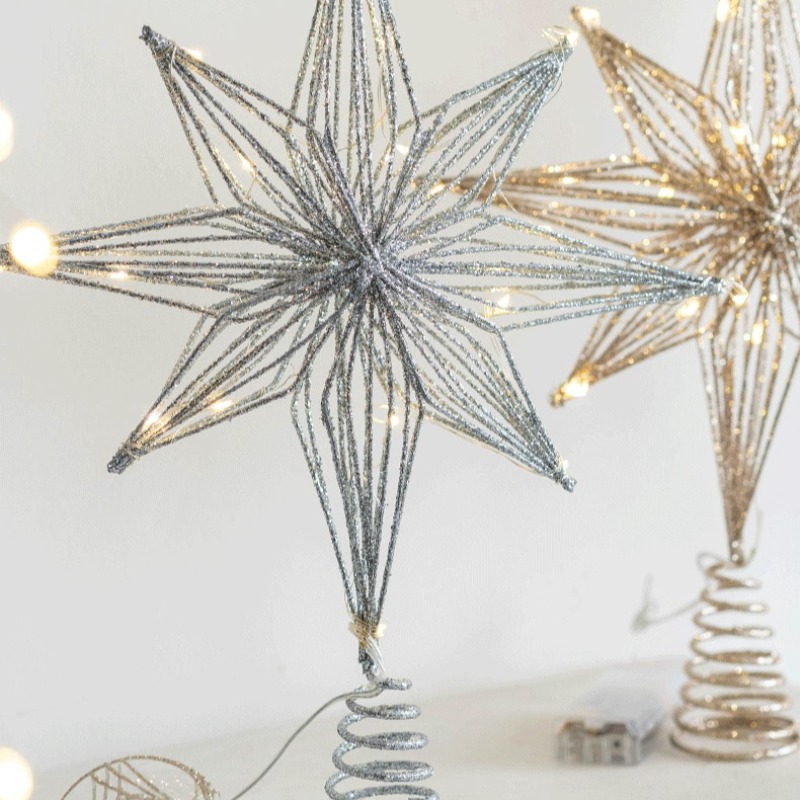 Christmas Decoration Iron Tree - Star Tree Topper recension och pris