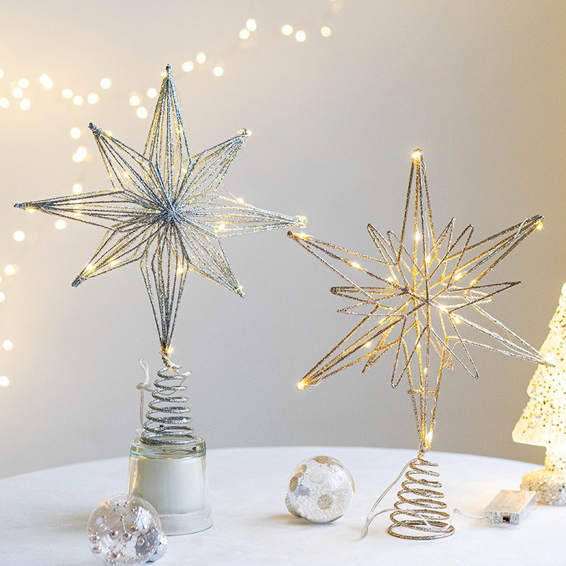 Christmas Decoration Iron Tree - Star Tree Topper recension och pris