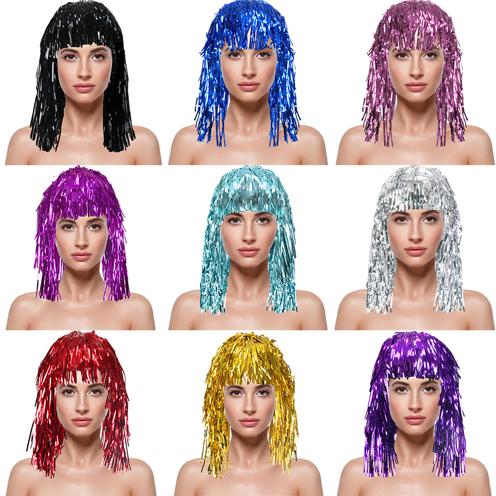 Cosplay Disco Wig Foil Tinsel  - Tinsel Garland Decoration recension och pris