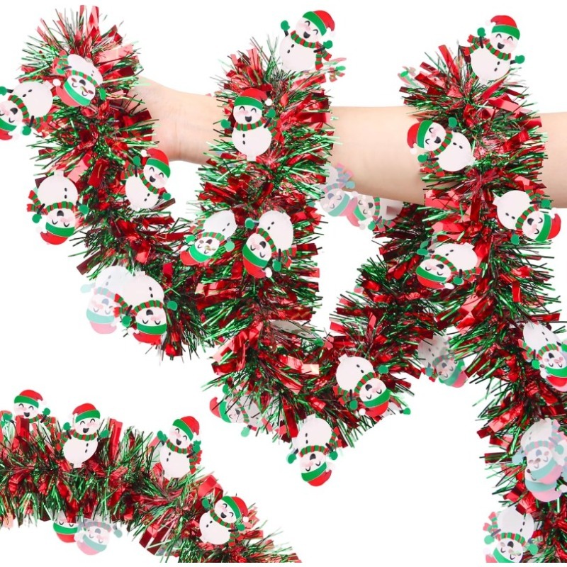 2M Red Green Christmas Tinsel  - Tinsel Garland Decoration recension och pris