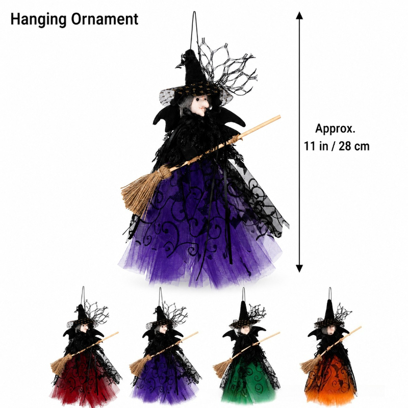 New Halloween Witch Doll Hangi - Star Tree Topper recension och pris