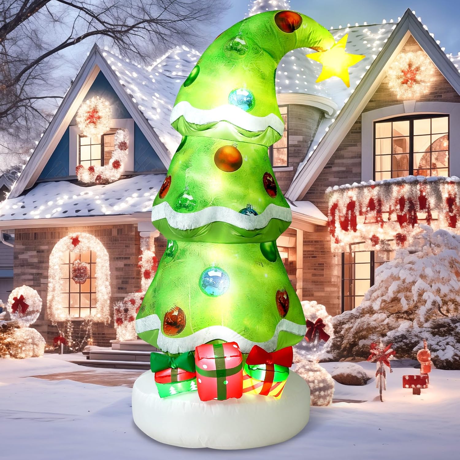 Lime Green 6.9ft Outdoor Infla - Christmas Lights Outdoor recension och pris