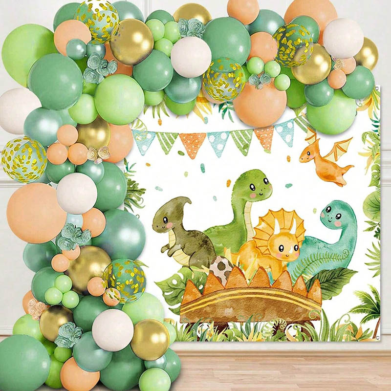 Dinosaur Balloon Set Arch for  - Tinsel Garland Decoration recension och pris