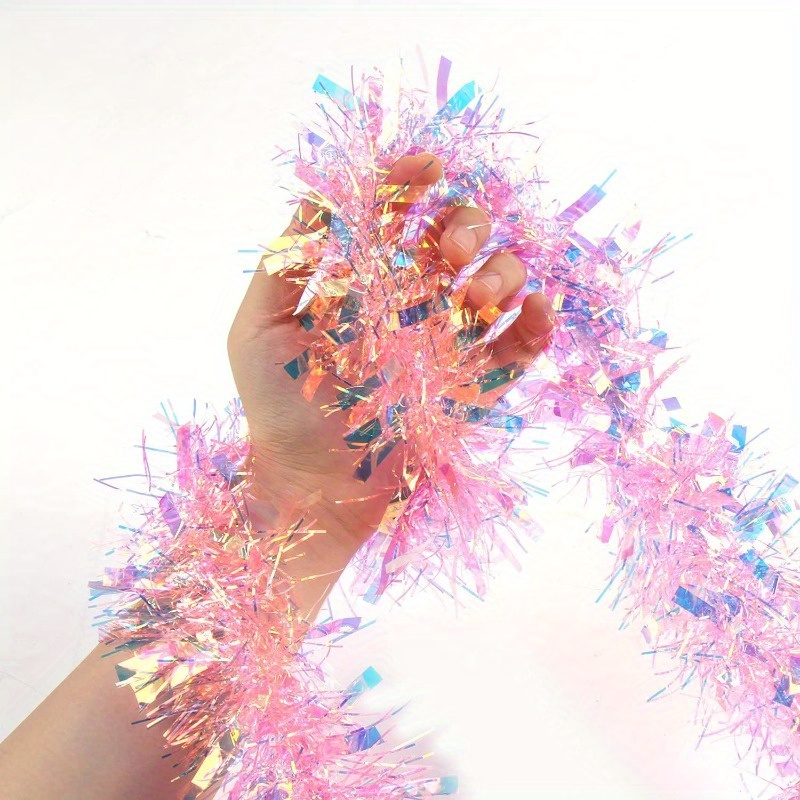 13Ft Pink Christmas Tinsel Gar - Tinsel Garland Decoration recension och pris